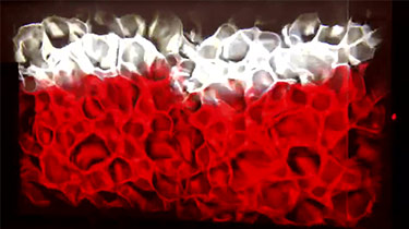 Outdoor water pattern light effect display